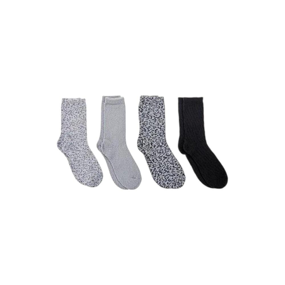 Comfort Code Women's 4-pack Plush Popcorn Lounge Socks Marshmallow